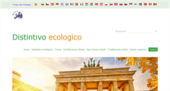 Desktop Screenshot of distintivo-ecologico.es