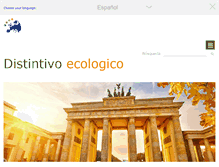 Tablet Screenshot of distintivo-ecologico.es